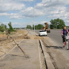 Опоры освещения в проекте не значились
