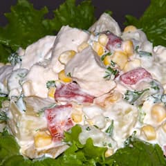 Птица с ананасами