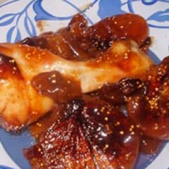 Курица с фруктами по-арабски