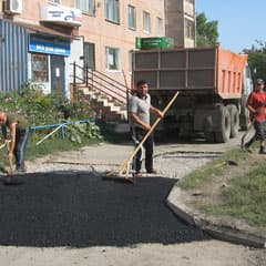 На 10 участках теперь асфальт