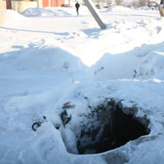 Ливневка возле остановки